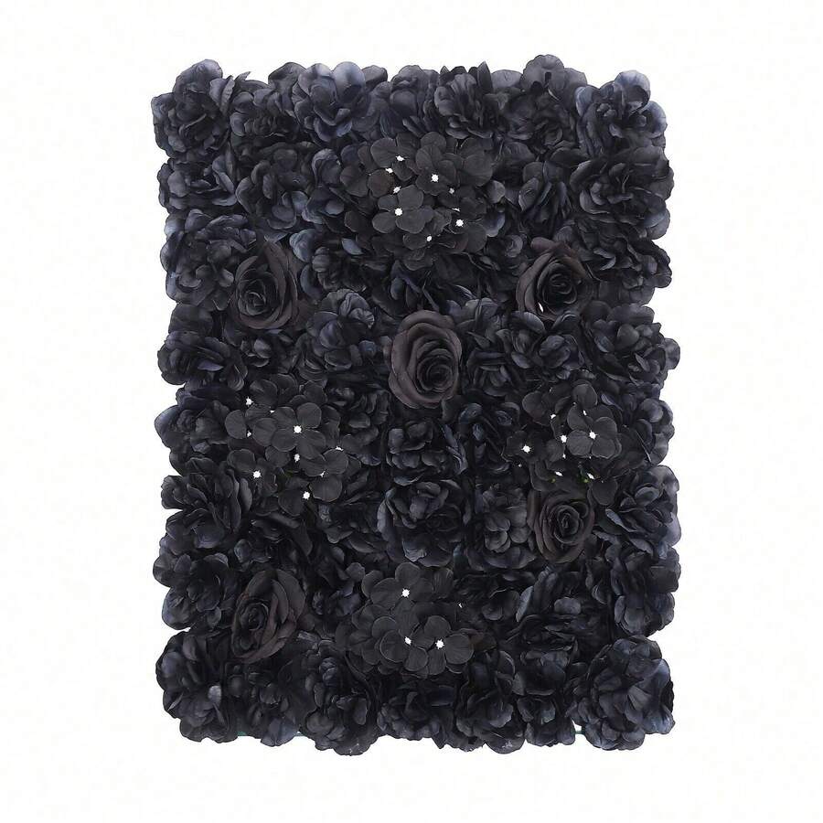 Futchoy 12pcs Artificial Flower Wall Panels, 60*40cm Flower Panels For Backdrop Black - Multicolor