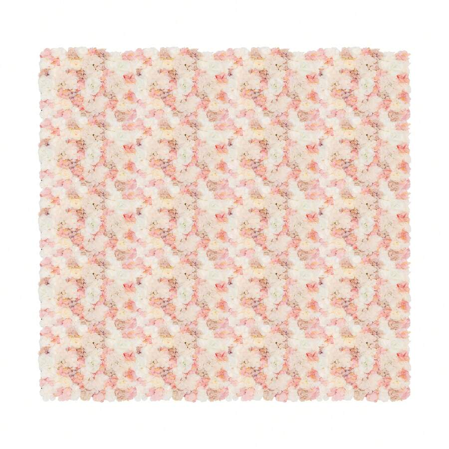 WOBENFOG 20PCS Flower Wall Panels, 23.62*15.75in  Rose Hydrangea Floral Wall Background Silk Flowers Panel Decoration,  Artificial Flower Backdrop For Wedding, Party, Home Decoration, Photo Background - Multicolor