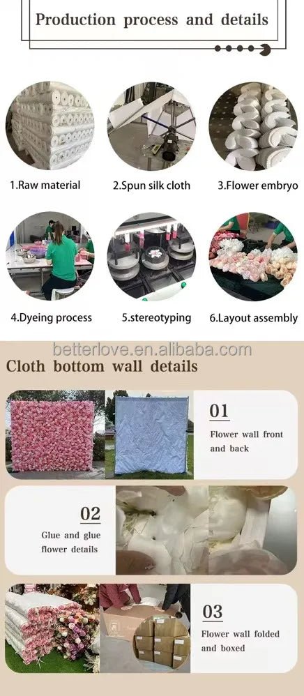 purple Flower Wall Oem Luxurious Beautiful Artificial Flowers Wall Panels Backdrop 8ft X 8ft Decoration for Wedding Party Home