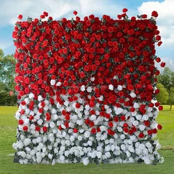 purple Flower Wall Oem Luxurious Beautiful Artificial Flowers Wall Panels Backdrop 8ft X 8ft Decoration for Wedding Party Home - 34 / 1m*1m(3.28ft*3.28ft)