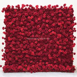 purple Flower Wall Oem Luxurious Beautiful Artificial Flowers Wall Panels Backdrop 8ft X 8ft Decoration for Wedding Party Home - 43 / 1m*1m(3.28ft*3.28ft)
