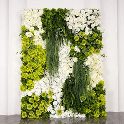 purple Flower Wall Oem Luxurious Beautiful Artificial Flowers Wall Panels Backdrop 8ft X 8ft Decoration for Wedding Party Home - 32 / 1m*1m(3.28ft*3.28ft)