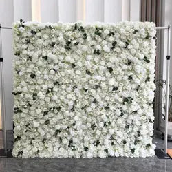 purple Flower Wall Oem Luxurious Beautiful Artificial Flowers Wall Panels Backdrop 8ft X 8ft Decoration for Wedding Party Home - 24 / 1m*1m(3.28ft*3.28ft)