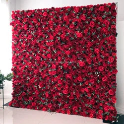 purple Flower Wall Oem Luxurious Beautiful Artificial Flowers Wall Panels Backdrop 8ft X 8ft Decoration for Wedding Party Home - 35 / 1m*1m(3.28ft*3.28ft)