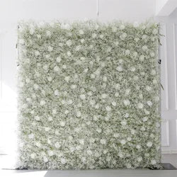 purple Flower Wall Oem Luxurious Beautiful Artificial Flowers Wall Panels Backdrop 8ft X 8ft Decoration for Wedding Party Home - 21 / 1m*1m(3.28ft*3.28ft)