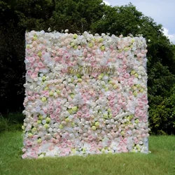 purple Flower Wall Oem Luxurious Beautiful Artificial Flowers Wall Panels Backdrop 8ft X 8ft Decoration for Wedding Party Home - 29 / 1m*1m(3.28ft*3.28ft)