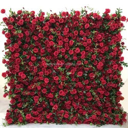 purple Flower Wall Oem Luxurious Beautiful Artificial Flowers Wall Panels Backdrop 8ft X 8ft Decoration for Wedding Party Home - 38 / 1m*1m(3.28ft*3.28ft)