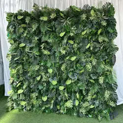 purple Flower Wall Oem Luxurious Beautiful Artificial Flowers Wall Panels Backdrop 8ft X 8ft Decoration for Wedding Party Home - 40 / 1m*1m(3.28ft*3.28ft)