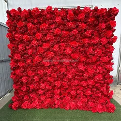 purple Flower Wall Oem Luxurious Beautiful Artificial Flowers Wall Panels Backdrop 8ft X 8ft Decoration for Wedding Party Home - 37 / 1m*1m(3.28ft*3.28ft)