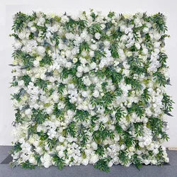 purple Flower Wall Oem Luxurious Beautiful Artificial Flowers Wall Panels Backdrop 8ft X 8ft Decoration for Wedding Party Home - 50 / 1m*1m(3.28ft*3.28ft)