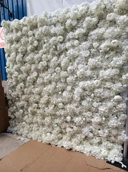F198 Luxury Restaurant Wall Backdrop Decor Burgundy Flower Mat Artificial 3D 5D Red Faux Silk Rose Flower Wall for Wedding Event - 8ft x 8ft , 4ft x 8ft , 10ft x 8ft , or Custom / 32 flower wall