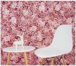 Flowerwall Spun Silk 3D  Flowers Wall Backdrop Roll UpRoses  Modern Handmade Lightweight Long-Lasting Wall Panel Background - 11