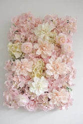 New Design 40x60cm Plastic Grid Artificial Flower Wall 3d Wedding Flower Wall Panel Backdrop - FW46-021