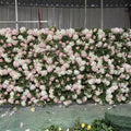 Wholesale Forest Artificial Flower Wall Roll up 8ftx8ft Greenery Silk Floral Wall Wedding Backdrop Decoration for Photography