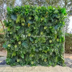 Wholesale Artificial Flower Wall 8ft X 8ft White Roll up Flower Wall Panel Silk Rose Wall Backdrop for Wedding Decoration
