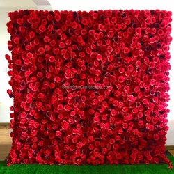 purple Flower Wall Oem Luxurious Beautiful Artificial Flowers Wall Panels Backdrop 8ft X 8ft Decoration for Wedding Party Home - 13 / 1m*1m(3.28ft*3.28ft)