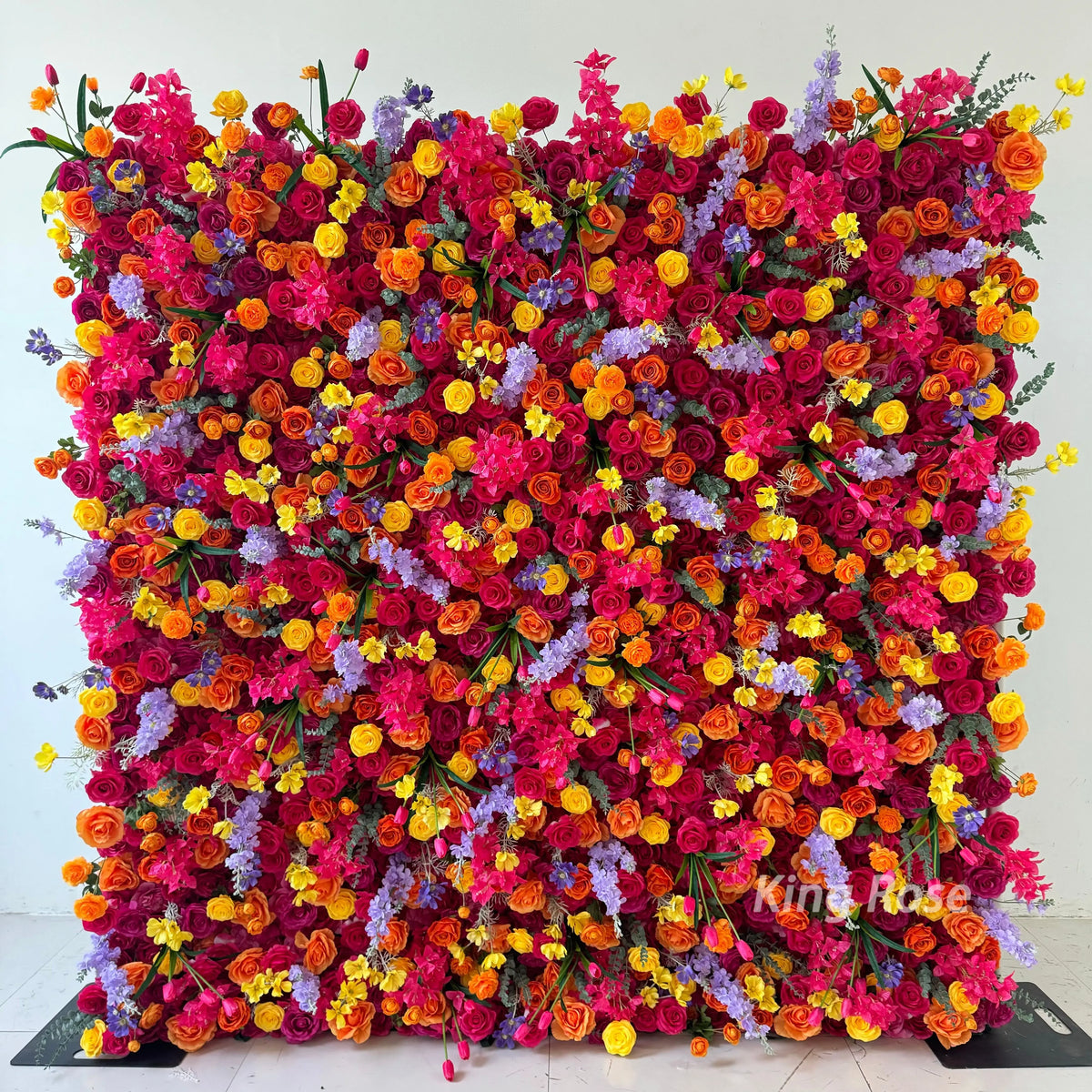 Artificial Silk Christmas Roll-Up Rose Flower Wall Decorations for Weddings Parties Home Stage Backdrop