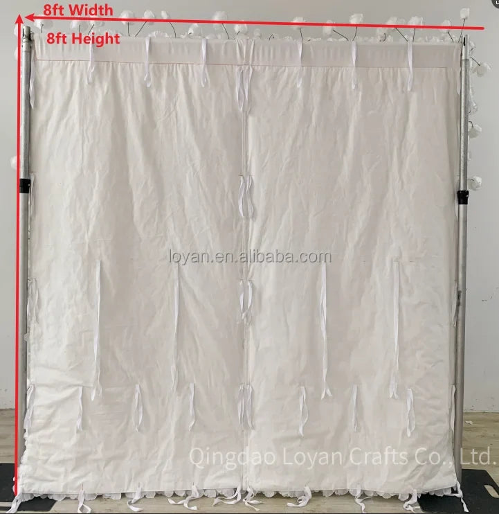 Cheap Artificial Rose Flower Wall Panel Backdrop Roll up 8ft X 8ft Flower Wall for Wedding Party Event Decoration