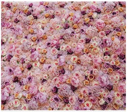 Flowerwall Spun Silk 3D  Flowers Wall Backdrop Roll UpRoses  Modern Handmade Lightweight Long-Lasting Wall Panel Background - 32