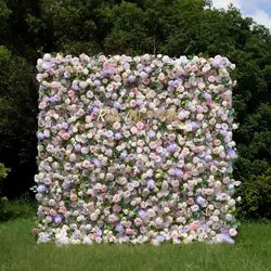 Alwaysbloom 5D Silk Artificial Rose Wall Gradient Flowers with Moisturizing Feel Wedding Wall Decorations Roll Model Gm020 - Standard / 11 m-8