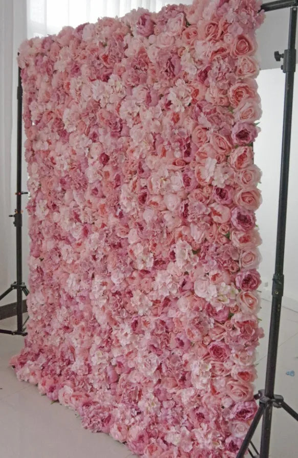 Silk Flowers Panel Backdrop Wall Wedding Decor Wholesale Flower Wedding Backdrop