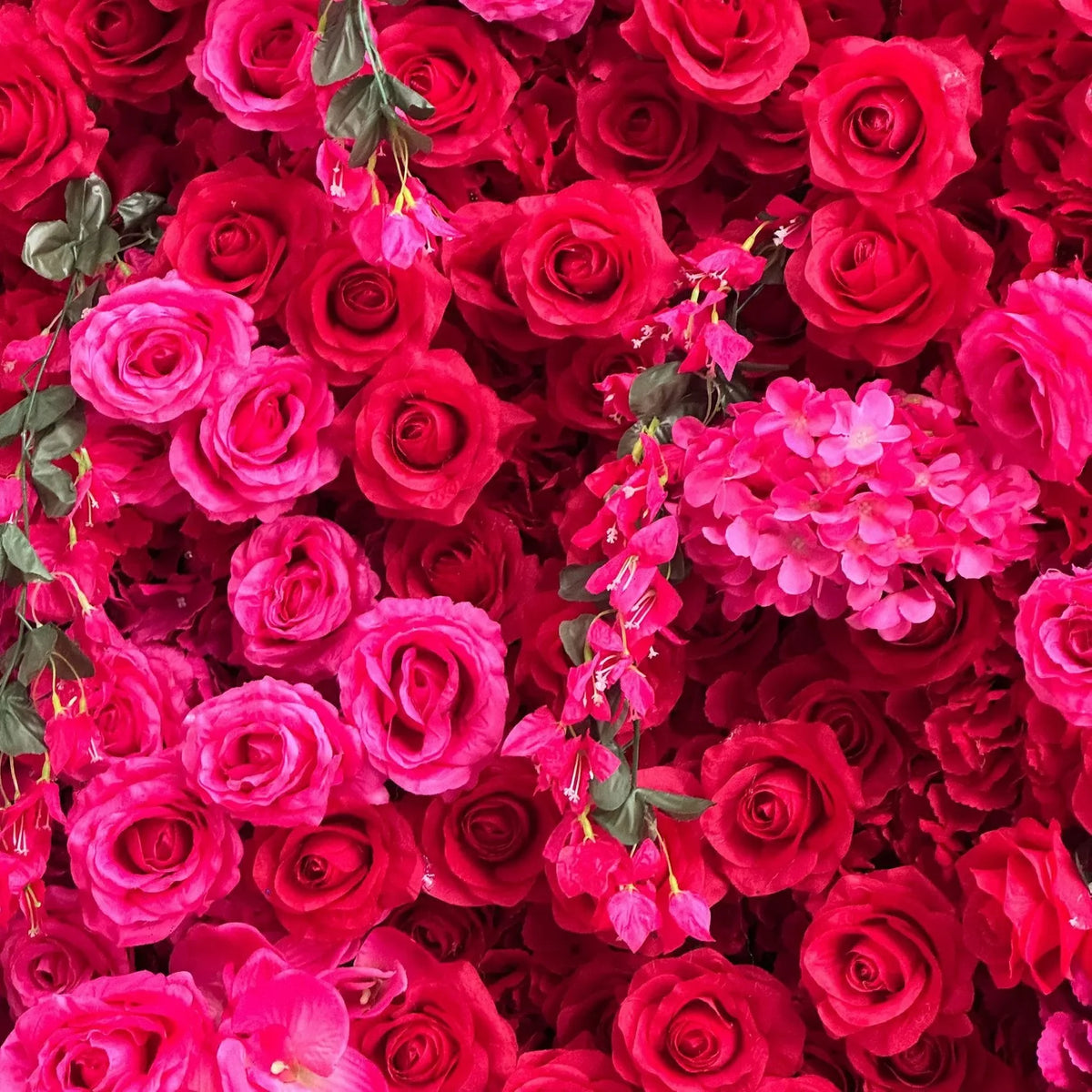 High-density Cloth-based Flower Wall pink Background Wall Three-dimensional Simulated Flower Wall for Wedding Decoration