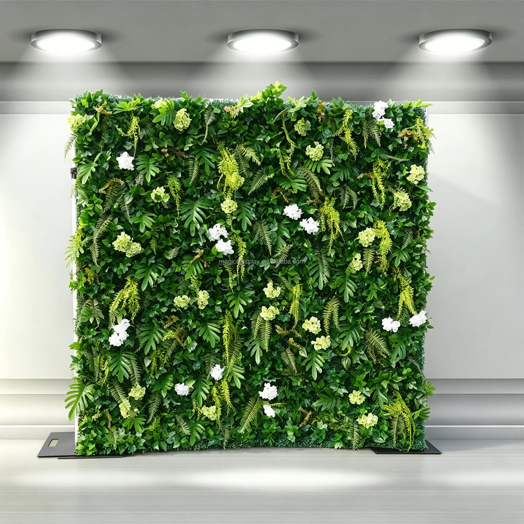 Fast Setup Wedding Decoration 3D Roll up Silk Artificial Flower Wall Backdrop Handmade Artificial Rose Flower Wall Panels for Party Wall for Event