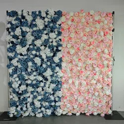 Alwaysbloom 5D Silk Artificial Rose Wall Gradient Flowers with Moisturizing Feel Wedding Wall Decorations Roll Model Gm020 - Standard / 11 meter-31