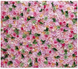 Flowerwall Spun Silk 3D  Flowers Wall Backdrop Roll UpRoses  Modern Handmade Lightweight Long-Lasting Wall Panel Background - 12