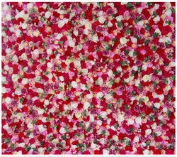 Flowerwall Spun Silk 3D  Flowers Wall Backdrop Roll UpRoses  Modern Handmade Lightweight Long-Lasting Wall Panel Background
