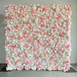 Alwaysbloom 5D Silk Artificial Rose Wall Gradient Flowers with Moisturizing Feel Wedding Wall Decorations Roll Model Gm020 - Standard / 11 m -4