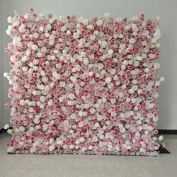 purple Flower Wall Oem Luxurious Beautiful Artificial Flowers Wall Panels Backdrop 8ft X 8ft Decoration for Wedding Party Home - 16 / 1m*1m(3.28ft*3.28ft)