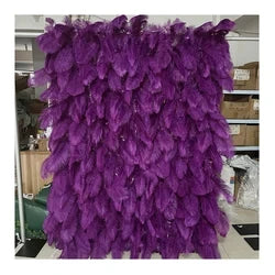 F198 Luxury Restaurant Wall Backdrop Decor Burgundy Flower Mat Artificial 3D 5D Red Faux Silk Rose Flower Wall for Wedding Event - 8ft x 8ft , 4ft x 8ft , 10ft x 8ft , or Custom / 80