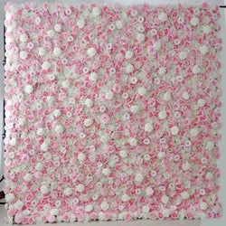 F198 Luxury Restaurant Wall Backdrop Decor Burgundy Flower Mat Artificial 3D 5D Red Faux Silk Rose Flower Wall for Wedding Event