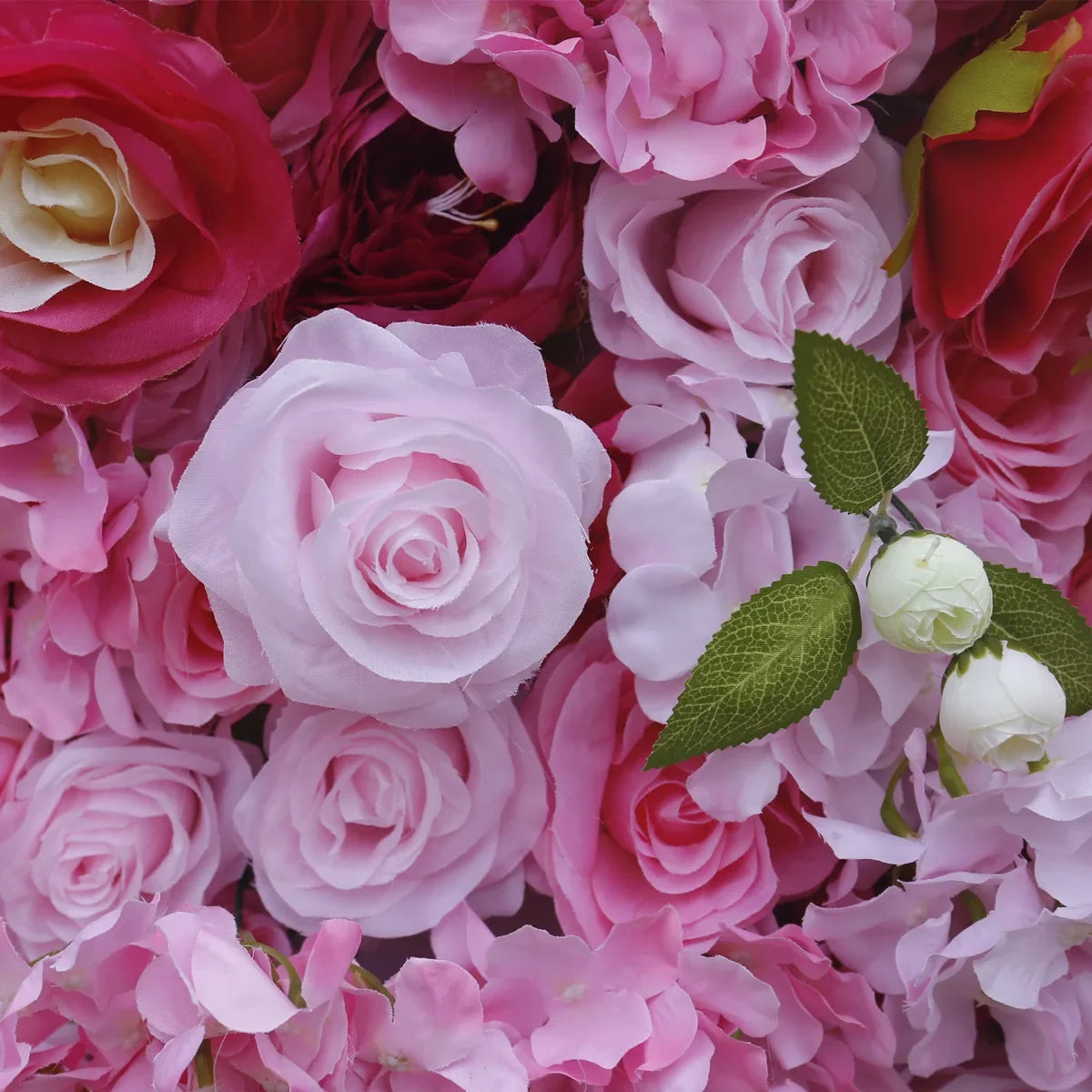 5D Red Rose Flower Wall Artificial Floral Backdrop Roll up Wedding Party Decoration