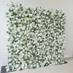 Supports Size Customization Backdrop Roll up Artificial Panel Flower Wall for Wedding Stage Decoration