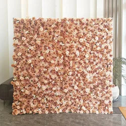 Custom Handmade Silk Rose Wall Flowers, Floral Wall Backdrop, Perfect for Event and Wedding Decoration Arrangements - sku-28