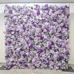 Alwaysbloom 5D Silk Artificial Rose Wall Gradient Flowers with Moisturizing Feel Wedding Wall Decorations Roll Model Gm020 - Standard / 11 m-30