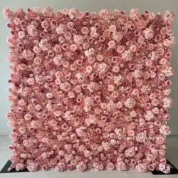 Factory Wholesale Price Silk Artificial High Quality Flower Wall Stand 8ft Customizable Size Wedding Backdrop Decor - Medium / 2#