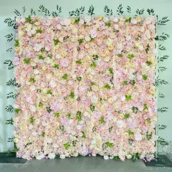 Alwaysbloom 5D Silk Artificial Rose Wall Gradient Flowers with Moisturizing Feel Wedding Wall Decorations Roll Model Gm020 - Standard / 11 meter-33