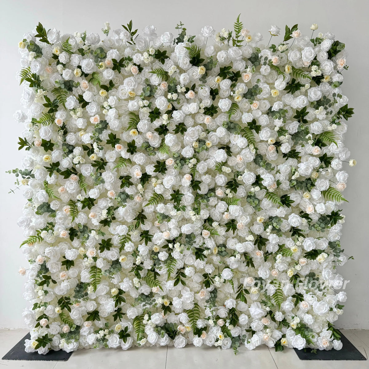 Cheap Artificial Rose Flower Wall Panel Backdrop Roll up 8ft X 8ft Flower Wall for Wedding Party Event Decoration