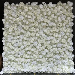 Custom Handmade Silk Rose Wall Flowers, Floral Wall Backdrop, Perfect for Event and Wedding Decoration Arrangements - sku-5