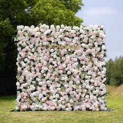 Alwaysbloom 5D Silk Artificial Rose Wall Gradient Flowers with Moisturizing Feel Wedding Wall Decorations Roll Model Gm020 - Standard / 11 m-21