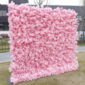 Ready Stock 5D Artificial Flower Supplier Wall Cherry Blossom Silk Cloth Background Wall for Wedding Decoration