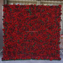purple Flower Wall Oem Luxurious Beautiful Artificial Flowers Wall Panels Backdrop 8ft X 8ft Decoration for Wedding Party Home - 11 / 1m*1m(3.28ft*3.28ft)