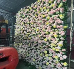Homestay Check-in Artificial Flower Wall, Living Room and Bedroom Wall Decoration, Full of Atmosphere