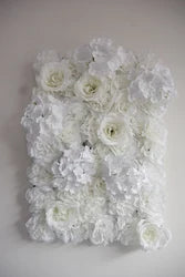 New Design 40x60cm Plastic Grid Artificial Flower Wall 3d Wedding Flower Wall Panel Backdrop - FW46-027-1