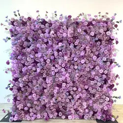 W-B040 New Flower Wall 5D Rolled up Backdrop Flower Wall Party Wedding Decorative Flowers Wall for Birthday Party - 8ft*8ft, 10ft*10ft, custome / FW677