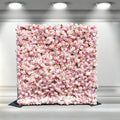 Fast Setup Wedding Decoration 3D Roll up Silk Artificial Flower Wall Backdrop Handmade Artificial Rose Flower Wall Panels for Party Wall for Event