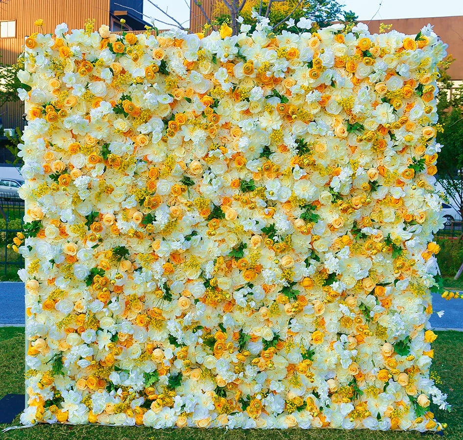 Luxury Rollable Silk Artificial Red Rose Flower Wall 8ft X 8ft Wedding Photography Backdrop Wholesale